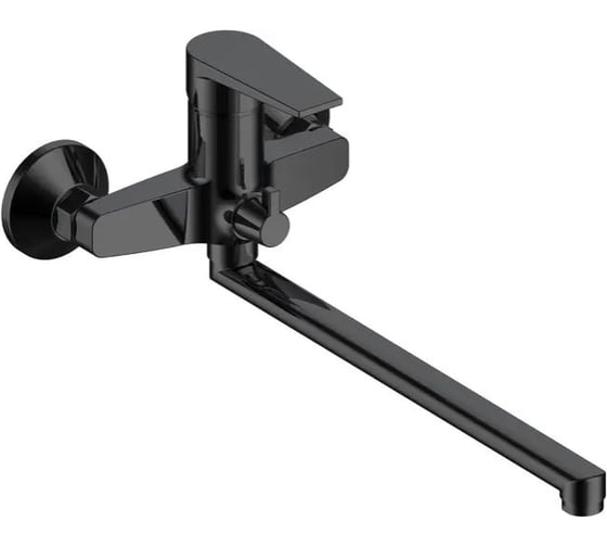 Изображение товара Смеситель для ванны ESKO Budapest black c изливом 325 мм, c аксессуарами, арт. BT31B