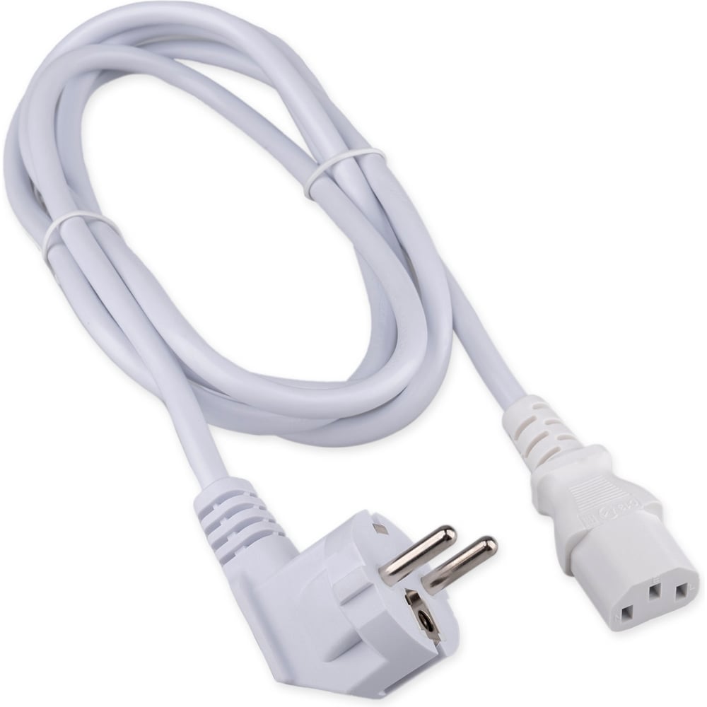 Изображение товара Кабель питания Cablexpert Schuko-C13 2м медь белый IP20