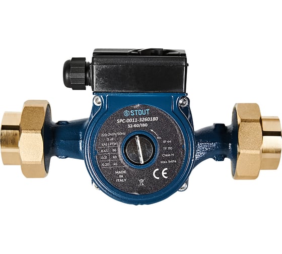 Изображение товара Циркуляционный насос STOUT SPC-0011-3260180 32-60/180 220/240V 50Hz с латун RG0093JHDQT0G2