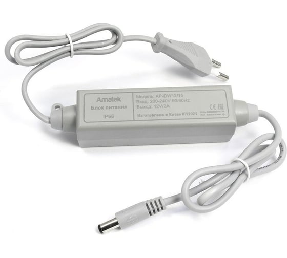 Изображение товара Стабилизированный блок питания Amatek AP-DW12/15 12В / 1,5А 7000558