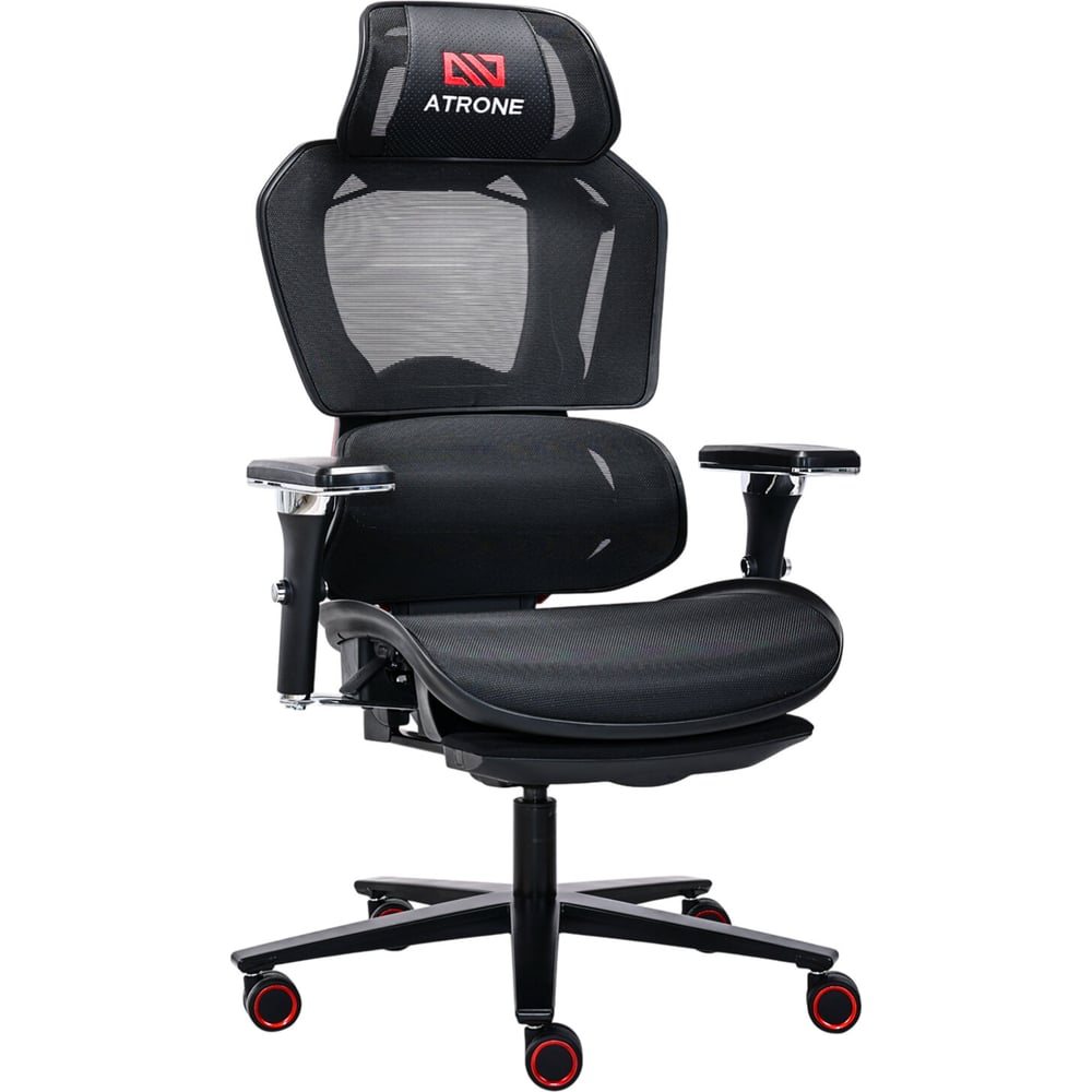 Изображение товара Офисное кресло ATRONE Optimus ER-707 с адаптивным механизмом и сеткой черное/красное