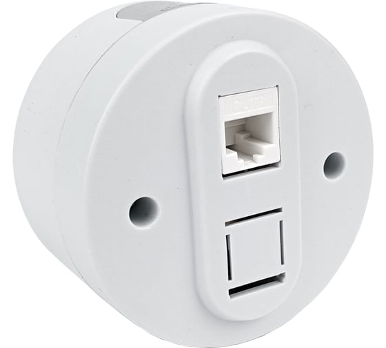 Изображение товара Розетка компьютерная 1-местная OVIVO (RJ45 CAT6), xONE, белый, 406-010000-229