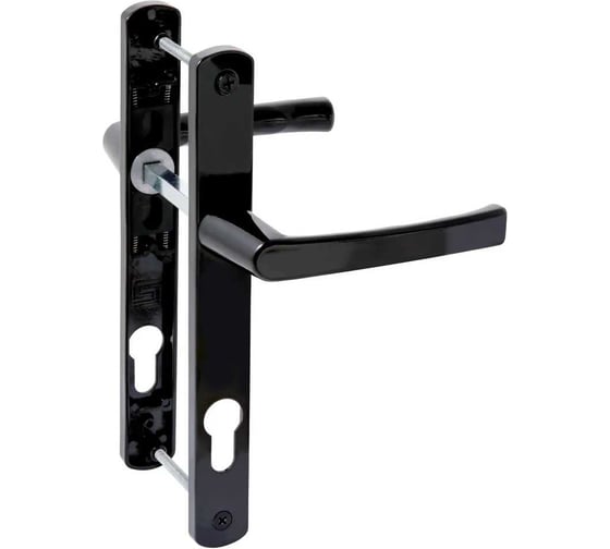 Изображение товара Комплект ручек БУЛАТ РФ 85.25.01.9005, УРАЛ-М, черный с пружин., м/о 85 под пальчики для узкопр. 17059