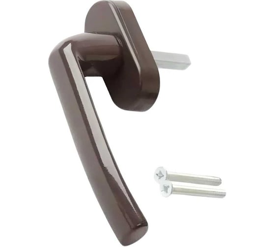 Изображение товара Ручка оконная INTERNIKA Kronos штифт 37 мм 45, коричневый, 2 винта 5 INT0070.05MP