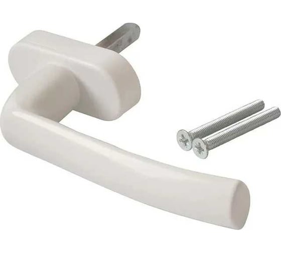 Изображение товара Ручка оконная INTERNIKA Kronos штифт 37мм, 45, белый, 2 винта, 5х45мм INT0070.07MP