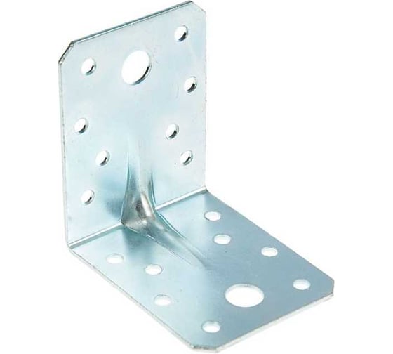 Изображение товара Уголок ООО Иж-Тандем 70x70x55x2мм, крепёжный, усиленный, цинк, 50 шт 175844