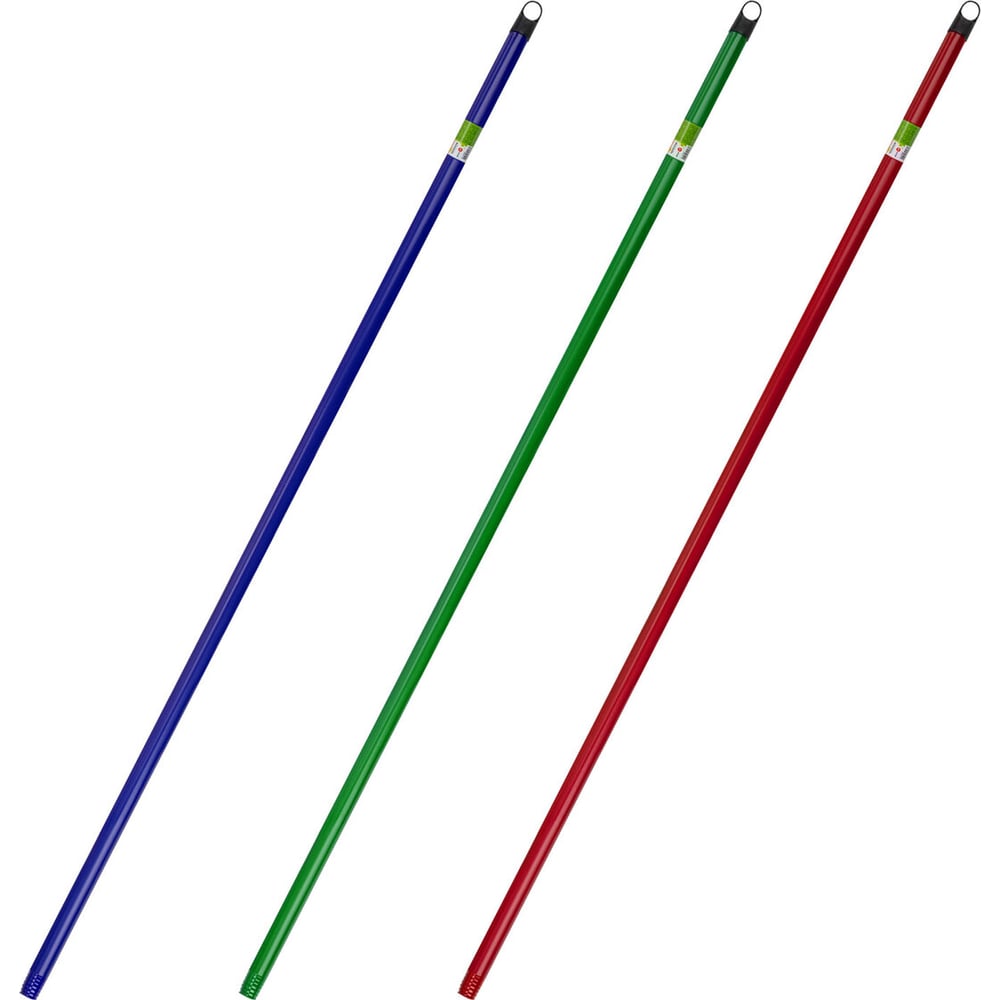 Изображение товара Черенок рукоятка ЛЮБАША 120 см деревянная с пленкой еврорезьба диаметр 22 мм