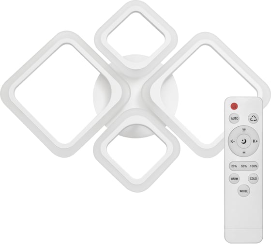 Изображение товара Светодиодная диммируемая люстра RITTER с ДУ FIUGGI 88Вт, 2700К/4200К/6400К, 5900Лм, 660x490x120мм 52033 7