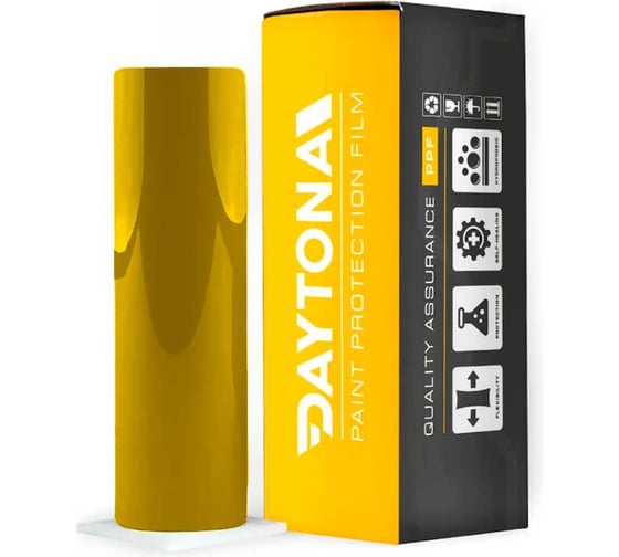 Изображение товара Желтая защитная пленка для тонировки фар Daytona (1м х 30см) самоклеющаяся бронепленка для тюнинга оптики автомобиля с эффектом тонирования MP1540030010