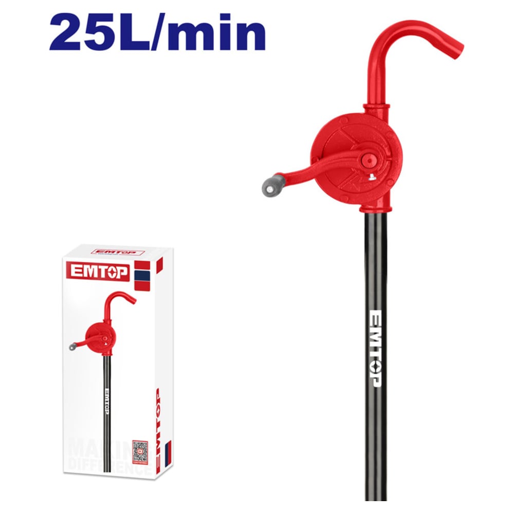 Изображение товара Насос для масла ручной emtop EMHY2525 для откачки и слива масла
