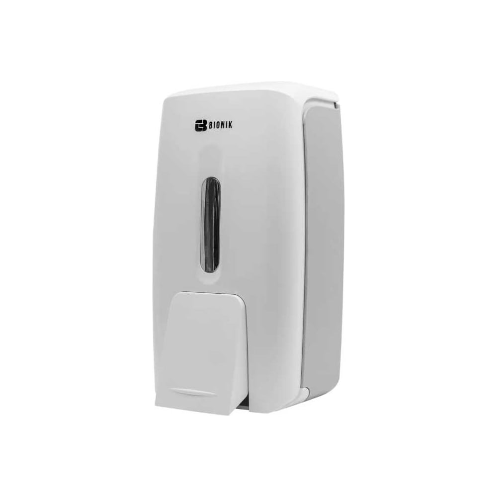 Изображение товара Дозатор для мыла BIONIK BK1063 0,5 л настенный механический белый