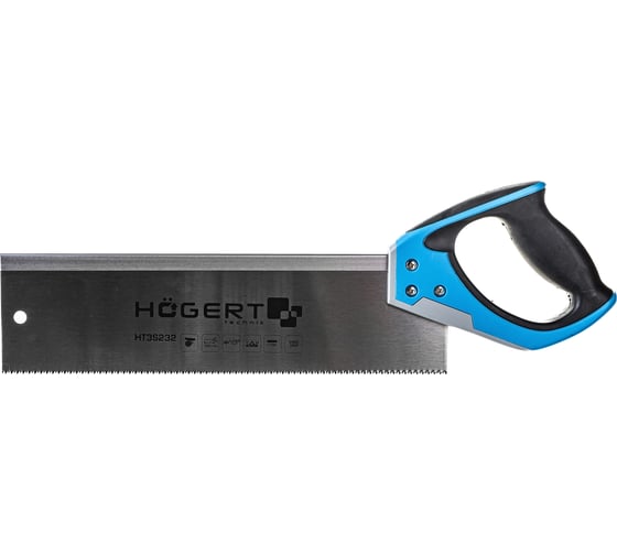 Изображение товара Обушковая ножовка HOEGERT TECHNIK 350 мм, 11 TPI, двухсторонняя заточка HT3S232