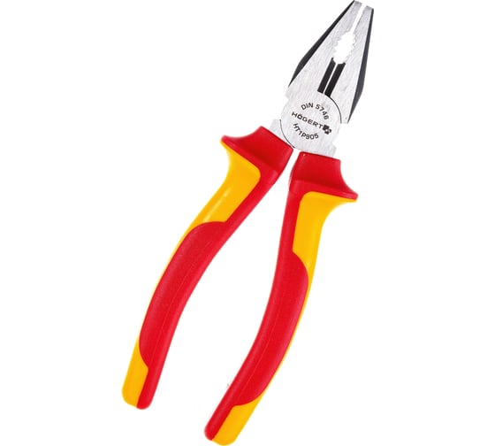 Изображение товара Изолированные пассатижи HOEGERT TECHNIK 180 мм, 1000 V, VDE HT1P905