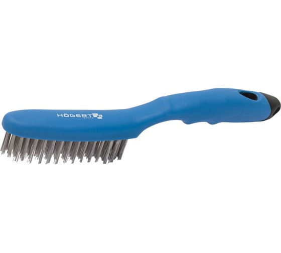 Изображение товара Проволочная четырехрядная щетка HOEGERT TECHNIK проволока из нержавеющей стали HT3B622