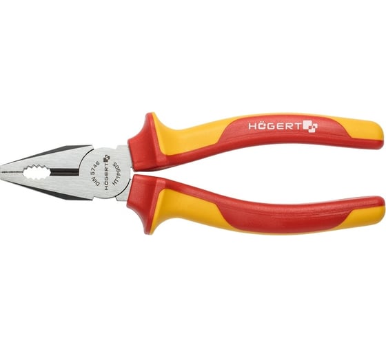 Изображение товара Изолированные пассатижи HOEGERT TECHNIK 200 мм, 1000 V, VDE HT1P907