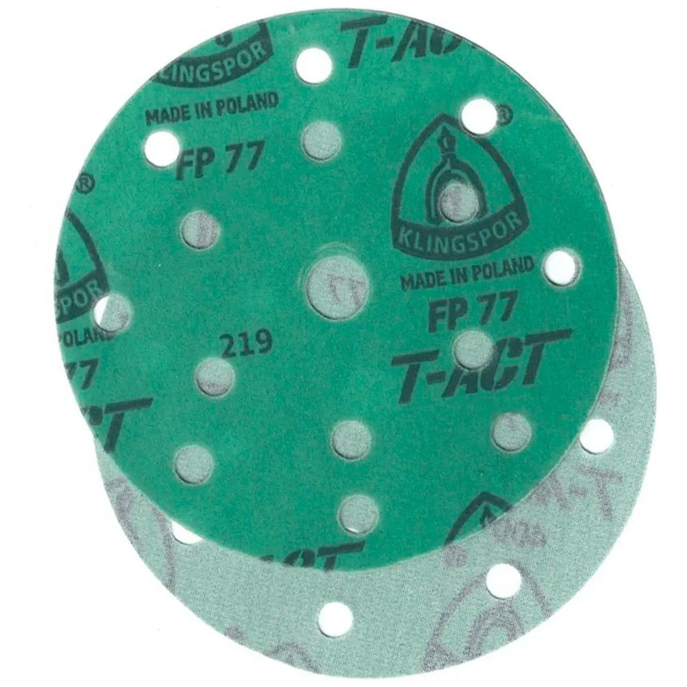 Изображение товара Шлифовальный круг Klingspor FP77K 150 мм 15 отверстий 8+6+1 для краски 100 шт
