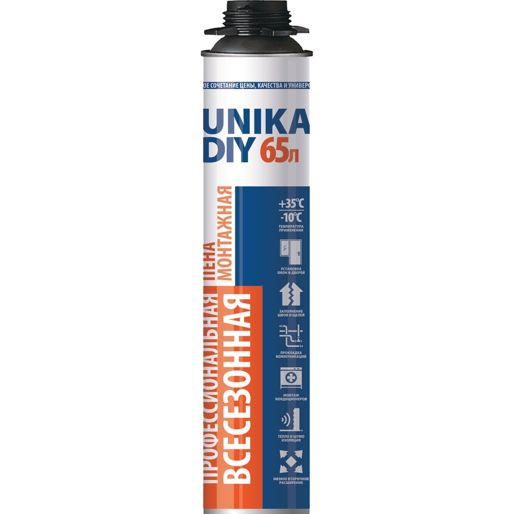 Изображение товара Пена монтажная профессиональная всесезонная MARCON UNIKA DIY 65 UDV65MP