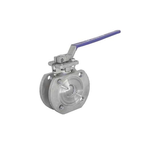 Изображение товара Кран шаровый межфланцевый под привод NEWKEY (1PC) нержавеющий, AISI304 DN50 (2"), (CF8), PN16 NK-BIFp50/4