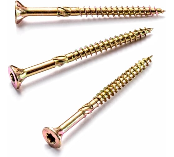 Изображение товара Саморезы по дереву КРЕП-КОМП ПРОФИ желтые, потайн. 5.0х45 мм 200 шт. 05045Fh