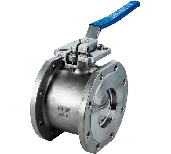 Изображение товара Кран шаровый межфланцевый под привод NEWKEY (1PC) нержавеющий, AISI316 DN 100 (4"), (CF8M), PN16 NK-BIFp100/6