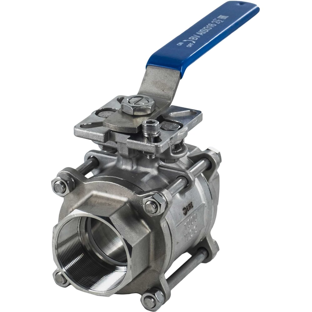 Изображение товара Кран шаровый муфтовый под привод NEWKEY AISI316 DN65 PN25