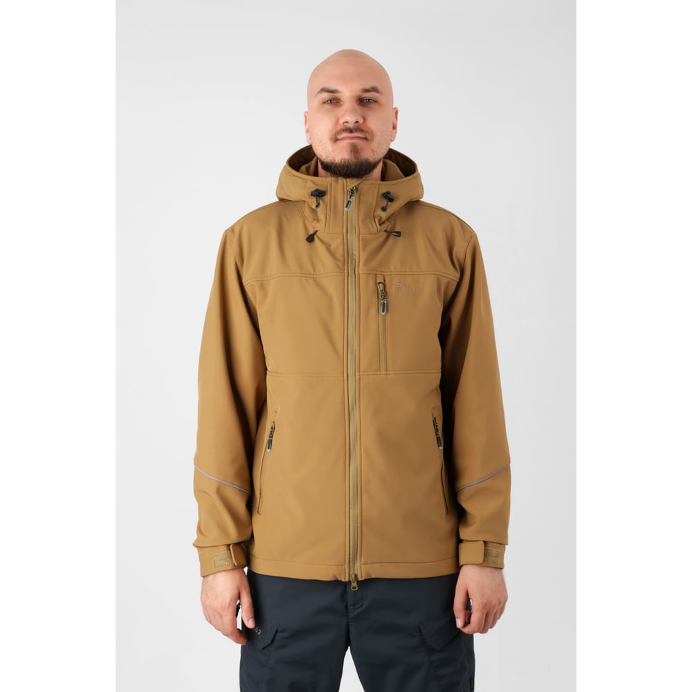 Изображение товара Мужская демисезонная куртка Вереск ORION ACTIVE софт-шелл, коричневая 48-50