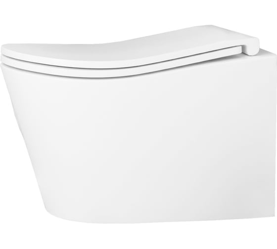 Изображение товара Унитаз подвесной безободковый D&K D_K торнадо DK Bamberg , 520360360мм, сиденье микролифт, белый DT1556516