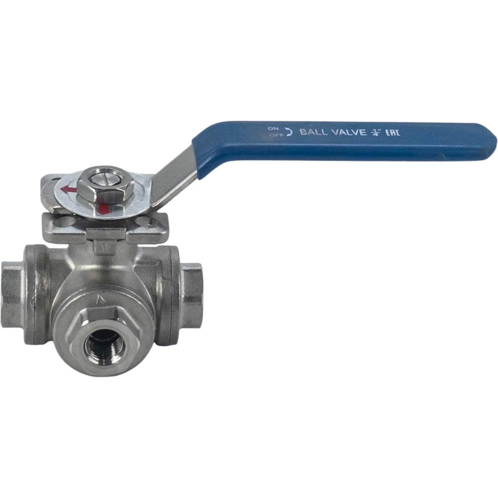 Изображение товара Трехходовой кран шаровый из нержавеющей стали NEWKEY AISI316 DN 8 1/4" PN40