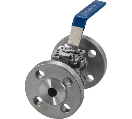 Изображение товара Кран шаровый фланцевый под привод нержавеющий NEWKEY (3PC), AISI304 DN15 (1/2"), (CF8), PN16 NK-BFp15/4