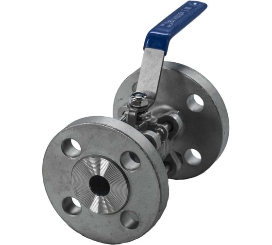 Изображение товара Кран шаровый фланцевый трехсоставной нержавеющий NEWKEY (3PC), AISI304 DN15 (1/2"), (CF8), PN16 NK-BF15/4