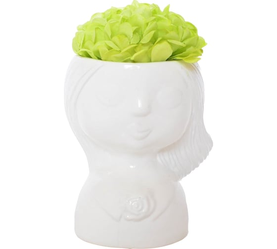 Изображение товара Кашпо Сады Аурики Кашпо-девочка 0201 0.4 л, белое 057964