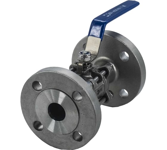 Изображение товара Кран шаровый фланцевый трехсоставной нержавеющий NEWKEY (3PC), AISI316 DN25 (1"), (CF8M), PN16 NK-BF25/6