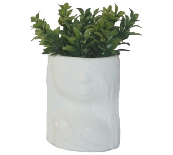 Изображение товара Кашпо Сады Аурики Кашпо-девочка 0701 0.35 л, белое 057968