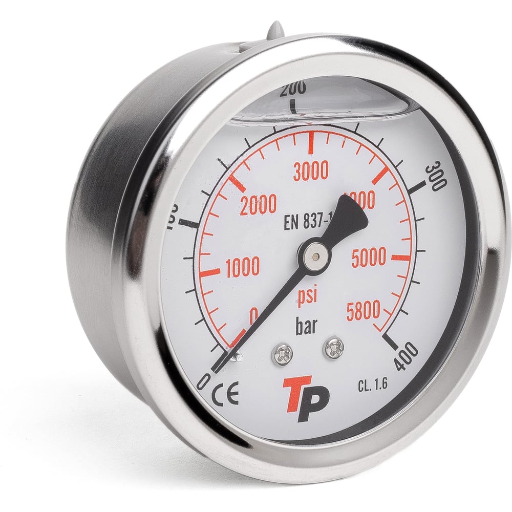 Изображение товара Манометр гидравлический Урдюга D63 мм, 0-315 bar, осевой