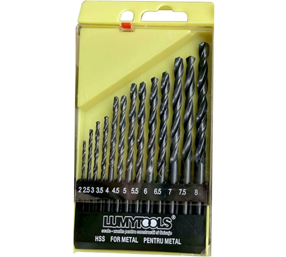 Изображение товара Комплект спиральных сверл Ledeme для дрелей, 13шт HY30154