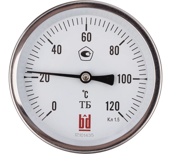 Изображение товара Термометр биметаллический BD ТБ 80Т/46 (0-120С), G1/2, 1,5 рос 1161001041