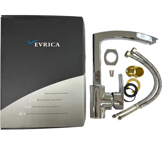 Изображение товара Смеситель однорукий Victoria Ёлка (однорычажный) с боковой ручкой Серия Evrica с высоким носом 81-23