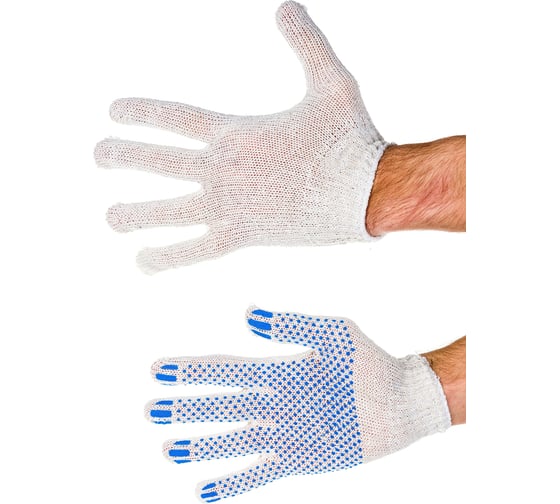 Изображение товара Трикотажные перчатки СВС с ПВХ напылением, 7 класс 31010270