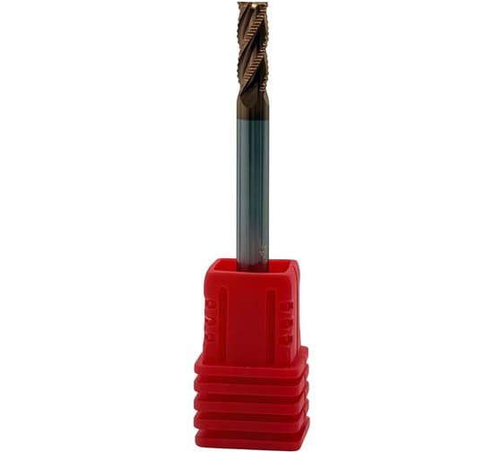 Изображение товара Фреза концевая твердосплавная обдирочная ц/х TORNERI 4.0x10x50 мм z=4, с покрытием TiXCo, HRC 55 Т026123