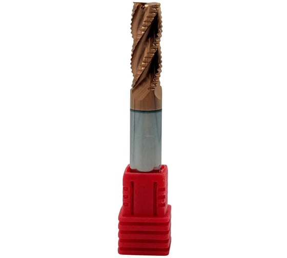 Изображение товара Фреза концевая твердосплавная обдирочная ц/х TORNERI 8.0x20x60 мм z=4, с покрытием TiXCo, HRC 55 Т026125