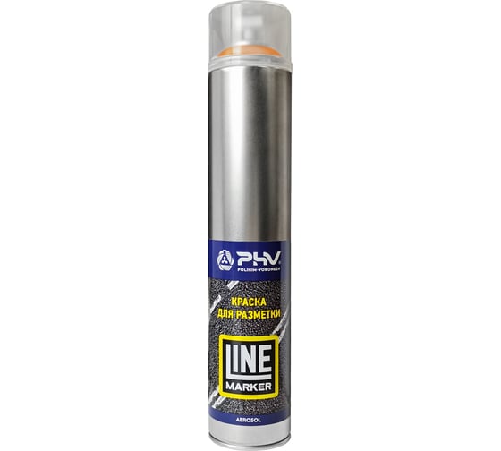 Изображение товара Краска для разметки PHV Line Marker - RAL 2009 Транспортный оранжевый - аэрозоль 1000 мл, A07822 PHV-A07822