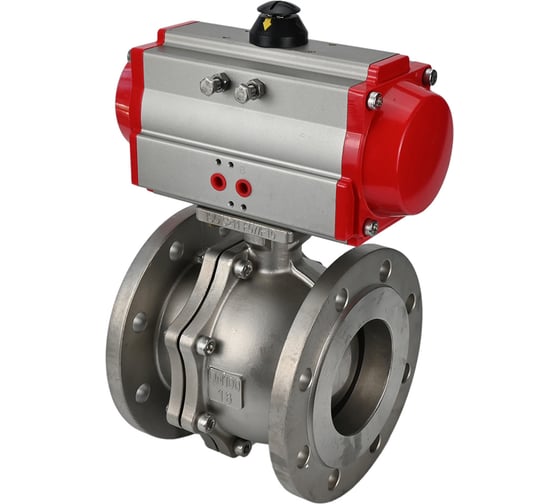 Изображение товара Шаровой кран DN.ru КШФП.316.200 Ду25 Ру40 с пневмоприводом D160-02041