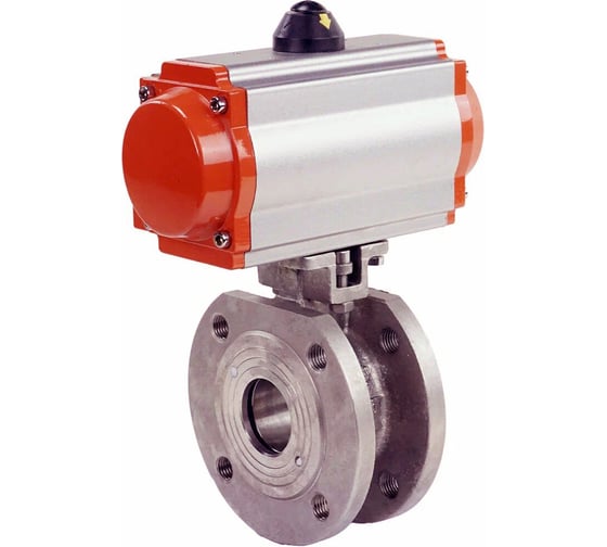 Изображение товара Шаровой кран DN.ru межфланцевый КШмФП.316.200 Ду25 Ру16, с пневмоприводом SA-065 D160-11291