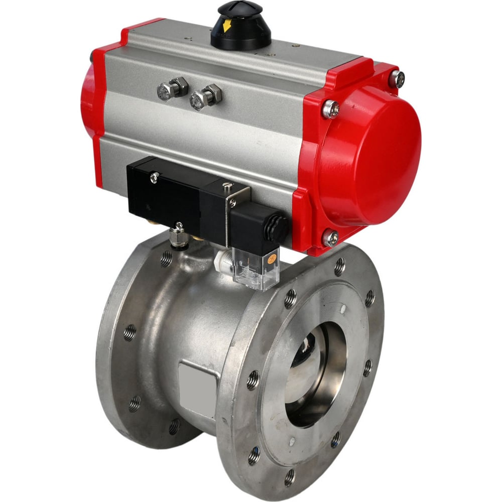 Изображение товара Шаровой кран DN.ru КШмФП.316.200 Ду20 Ру16 с пневмоприводом