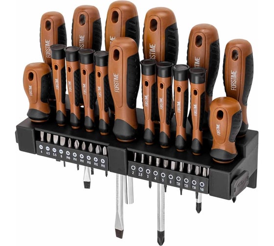 Изображение товара Отвертки в комплекте с битами FORSTIME набор 37 предметов FT-7037(65983)