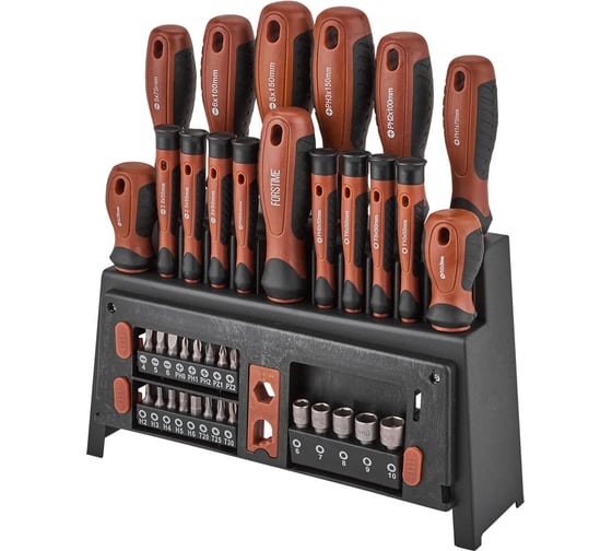 Изображение товара Отвертки в комплекте с битами FORSTIME набор 39 предметов FT-7039(65984)