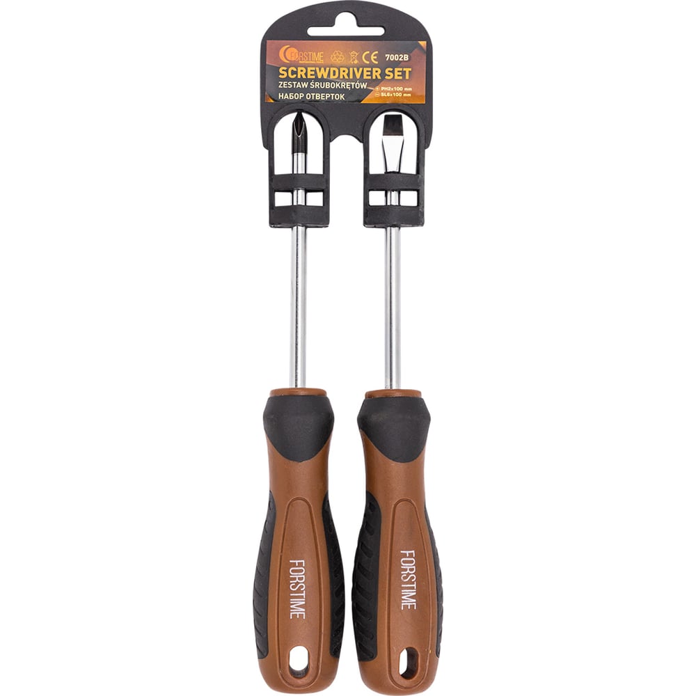 Изображение товара Набор отверток FORSTIME FT-7002B 2 предмета полупрофессиональный