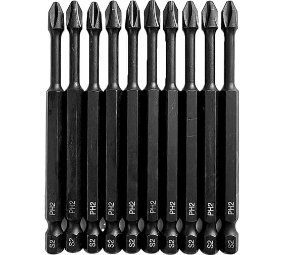 Изображение товара Бита PH 2x90 мм магнитная ударная Стройштуки УТ-00042660 УТ-00042904