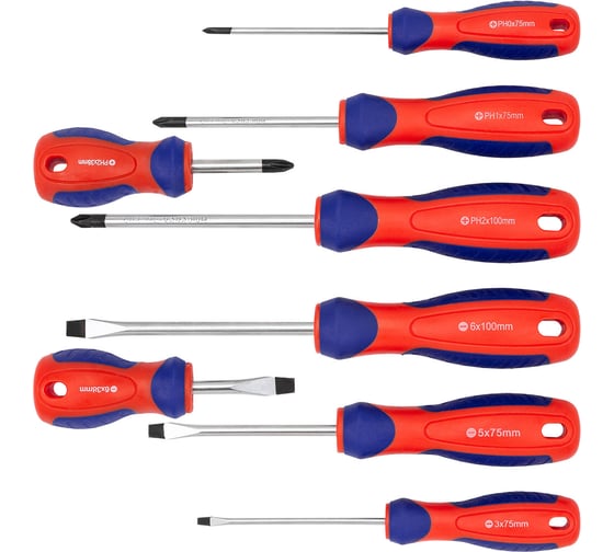 Изображение товара Отвертки YATAFORCE набор 8 предметов YF-7008B(66042)