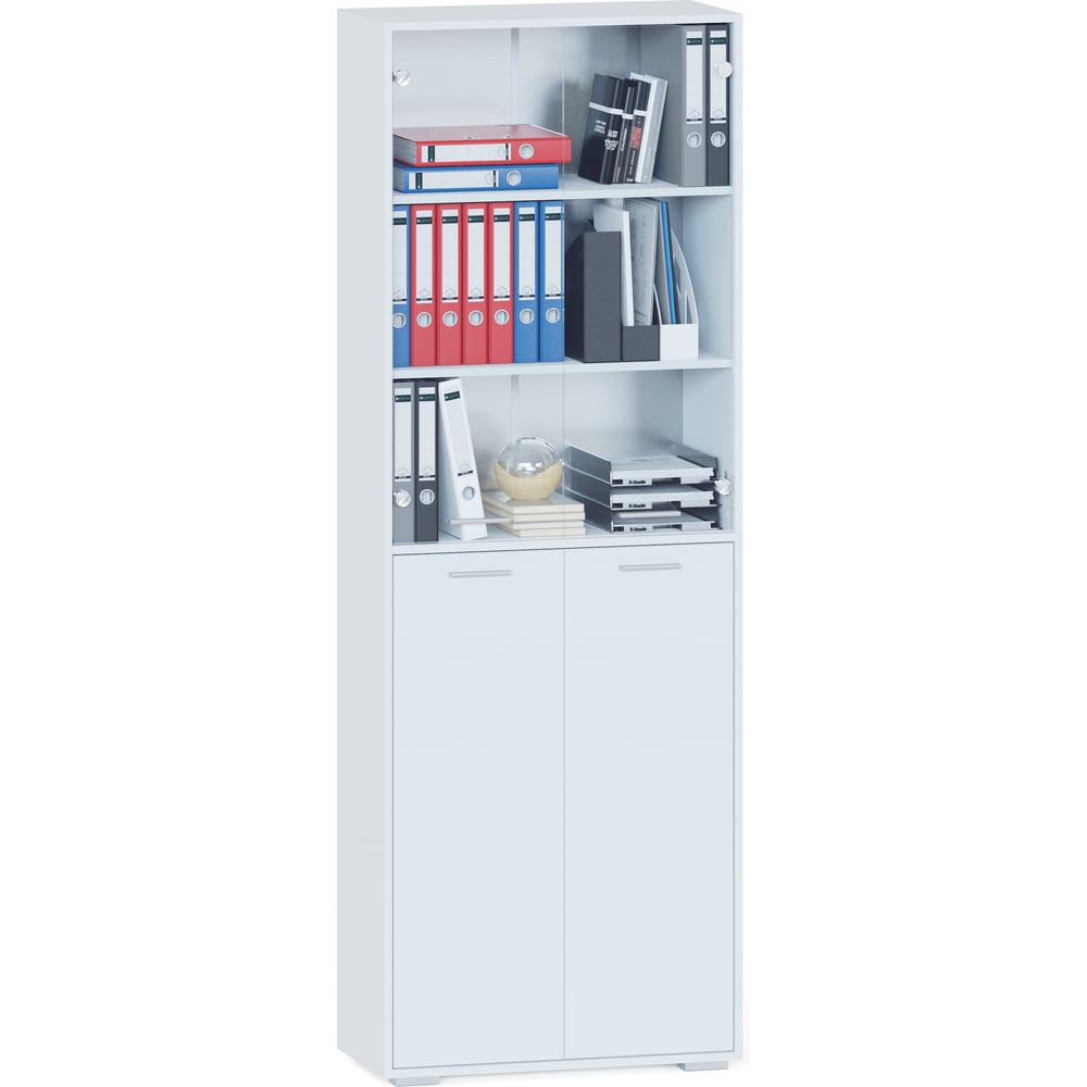 Изображение товара Стеллаж СОКОЛ белый ШУ-355, состоит из 2-х упаковок 00-00016327